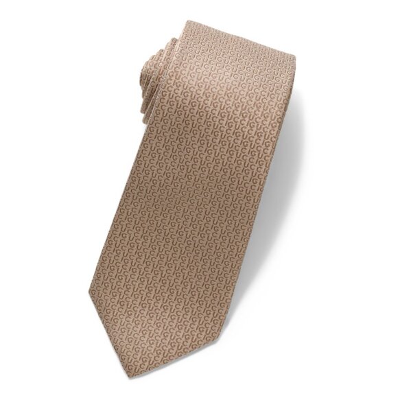 GUCCI Beige Men's Made In Italy Designer Silk Tie - Picture 1 of 1
